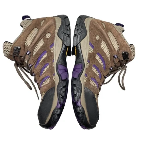 Merrell 💜 Women's Moab Mid Ventilator Purple Suede Mesh Vibram US Size 9M - Picture 4 of 9
